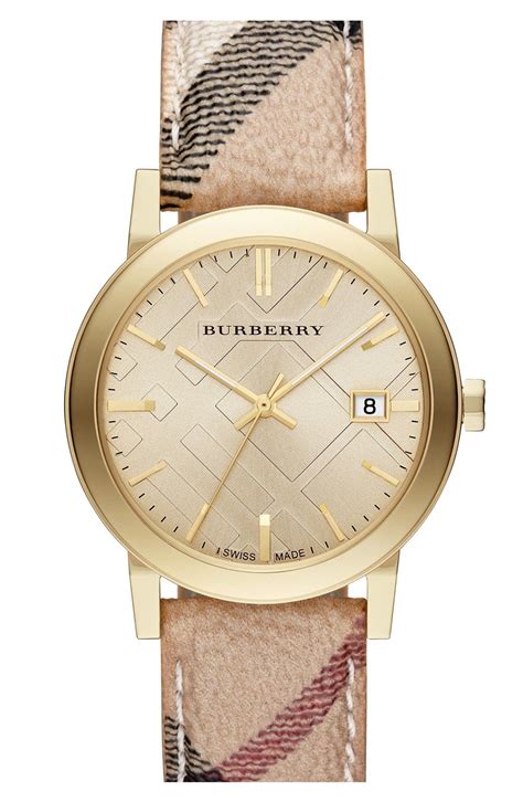 burberry gold and silver watch|Burberry gold watch nordstrom.